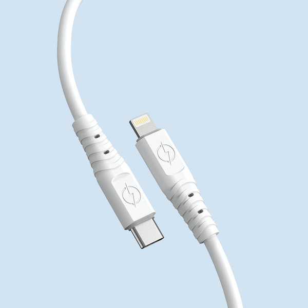 Dudao kabel, przewód USB Typ C - Lightning 6A 65W PD biały (TGL3X)