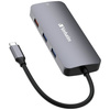 Verbatim Adapter Hub USB-C - HDMI/       3xUSB-A/SD/microSD/2xUSB-C/Eternet aluminiowy/aluminum 32152