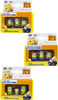 DESPICABLE ME 3X FIGURKI MINIONKI ZESTAW 9X10,5 PROTEST MINIONS