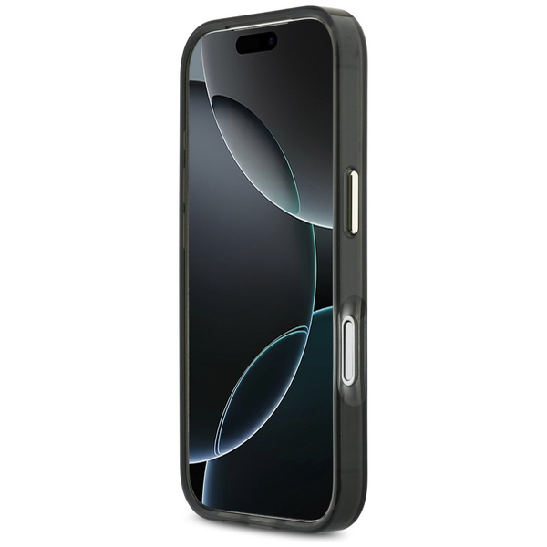 Etui Guess IML Script Metal MagSafe do   iPhone 17 Pro Max czarny