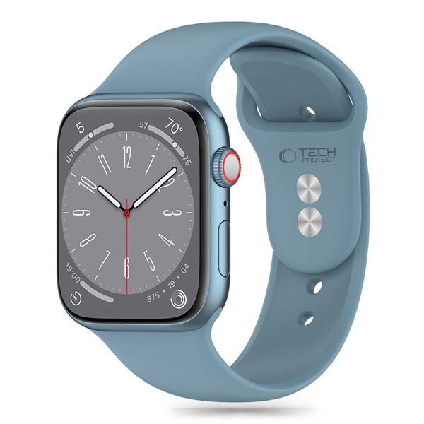 TECH-PROTECT SILICONE APPLE WATCH 6 / 7 / 8 / 9 / 10 / SE / ULTRA 1 / 2 (44 / 45 / 46 / 49 MM) WINTER BLUE