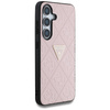 Etui Guess Hot Stamp 4G Pattern Triangle Metal Logo do Samsung Galaxy S25 różowy