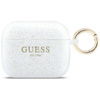 Etui Guess Silicone Glitter Ring do      AirPods Pro 3 biały