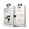 Karl Lagerfeld Glitter Karl&amp;Choupette case for iPhone 14 Plus - transparent