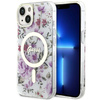 Guess GUHMP14MHCFWST iPhone 14 Plus/ 15 Plus 6.7" transparent hardcase Flower MagSafe