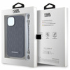 Etui Karl Lagerfeld Saffiano Monogram Chain na iPhone 14 - czarne