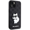 Etui Karl Lagerfeld Saffiano Monogram Choupette na iPhone 14 Plus - czarne