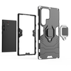 RING ARMOR CASE FOR SAMSUNG GALAXY S23 ULTRA ARMORED COVER MAGNETIC RING HOLDER BLACK