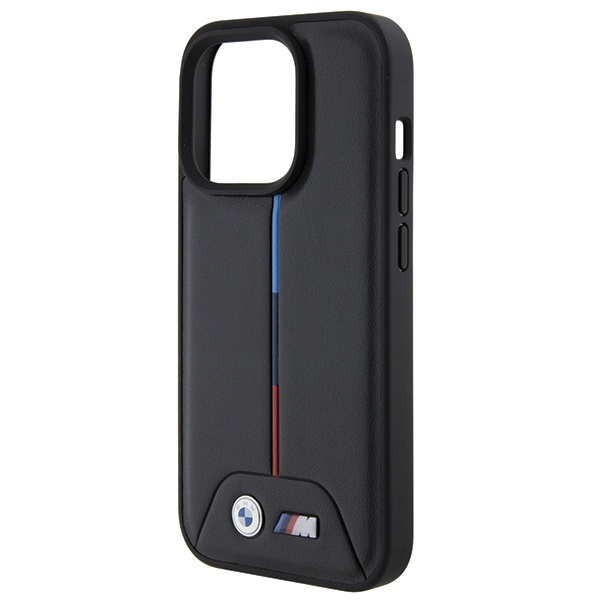 Etui BMW Quilted Tricolor na iPhone 15 Pro - czarne