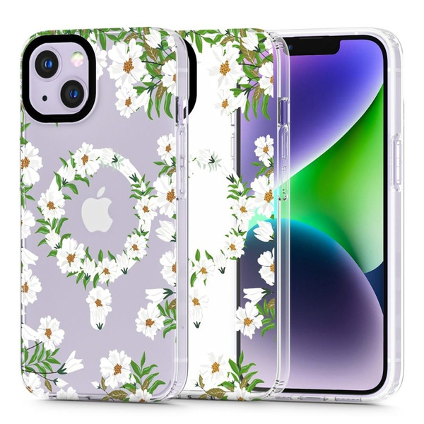 TECH-PROTECT MAGMOOD MAGSAFE IPHONE 14 WHITE DAISY