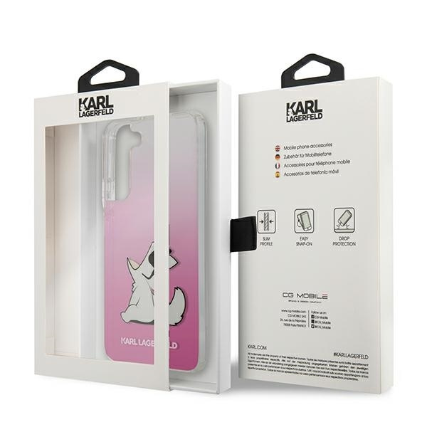 KARL LAGERFELD KLHCS22SCFNRCPI S22 S901 HARDCASE RÓŻOWY/PINK CHOUPETTE EAT