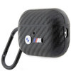 Etui BMW Carbon Double Metal Logo na AirPods Pro 2 gen - czarne
