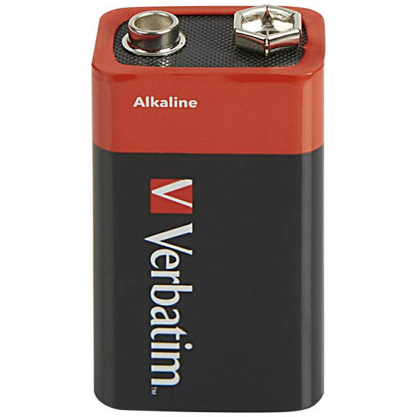 Verbatim Bateria alkaliczna 9V 6LR61     1szt czarny/black 49924