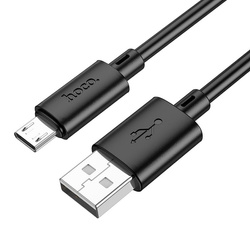 Kabel USB A do Micro USB Hoco 2,4A 2 m X88 czarny