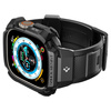 Etui z paskiem Spigen Rugged Armor Pro na Apple Watch Ultra (49 mm) - czarne