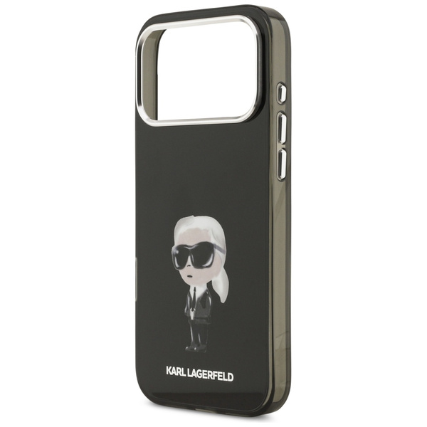 Etui Karl Lagerfeld IML Aquarelle Karl & Logo MagSafe do iPhone 17 Pro Max czarny