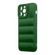 OBAL:ME Puffy Case for Apple iPhone 15 Pro Max Dark Green