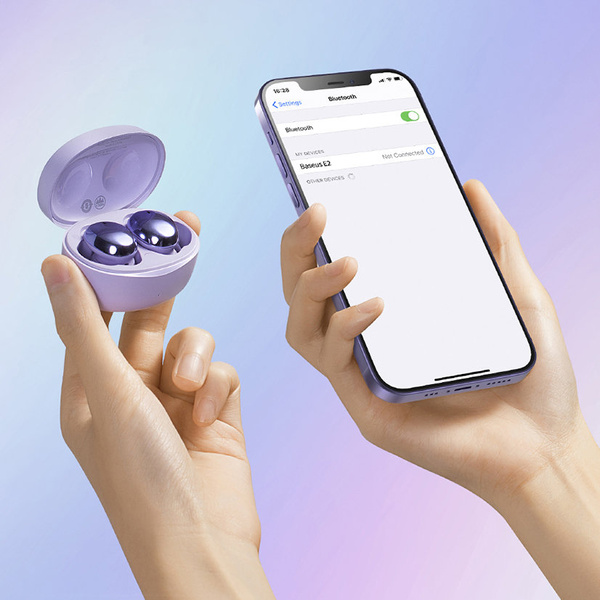 Baseus Bowie E2 TWS Bluetooth 5.2 Wireless Earphones Waterproof IP55 Black (NGTW090001)