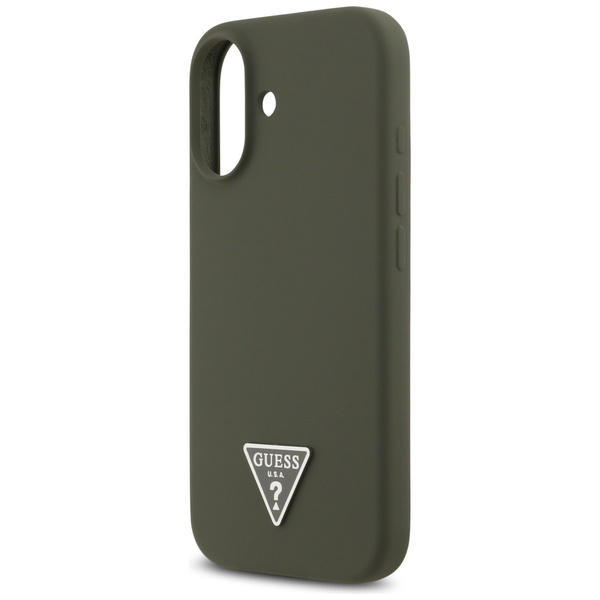 Etui Guess Silicone Triangle Logo        MagSafe do iPhone 17 khaki