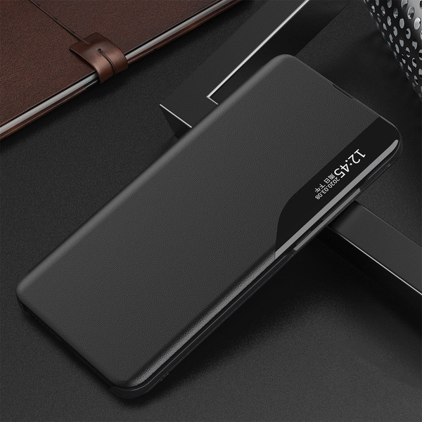 Eco Leather View Case elegancki futerał etui z klapką i funkcją podstawki Xiaomi Redmi Note 11 Pro+ 5G / 11 Pro 5G / 11 Pro czarny