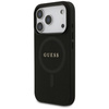 Etui Guess Saffiano Classic Logo MagSafe do iPhone 17 Pro czarny