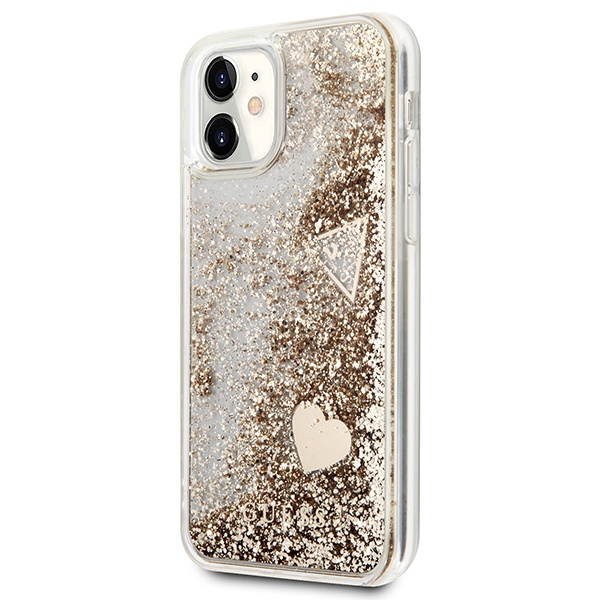 Guess GUOHCN61GLHFLGO iPhone 11 / Xr6,1" gold/złoty hardcase Glitter Charms