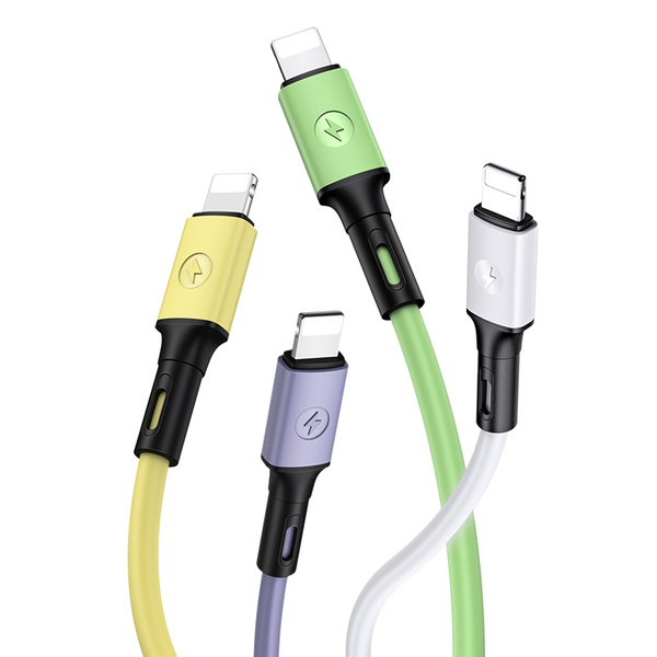 USAMS Kabel U52 lightning 2A Fast Charge1m purpurowy/purple SJ434USB04 (US-SJ434)