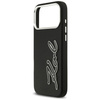 Etui Karl Lagerfeld FW Grained Signature Logo do iPhone 17 Pro Max czarny