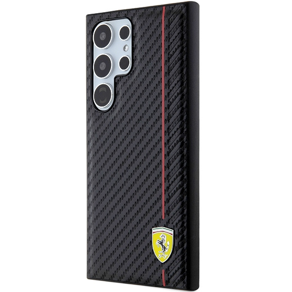 Ferrari FEHCS24LN3DUR S24 Ultra S928 czarny/black hardcase Carbon Printed Line