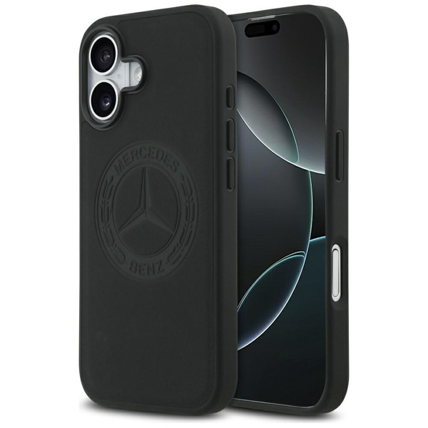 Etui Mercedes Leather Vintage Logo       MagSafe do iPhone 17 czarny
