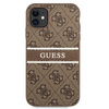 Guess GUHCN614GDBR iPhone 11 / Xr 6,1"brązowy/brown hardcase 4G Stripe