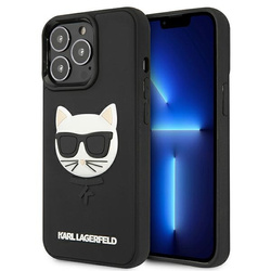 KARL LAGERFELD KLHCP13XCH3DBK 13 PRO MAX 6,7" CZARNY/BLACK HARDCASE 3D RUBBER CHOUPETTE