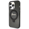 GUESS GUHMP13LHRSGSK IPHONE 13 PRO / 13 6.1 "BLACK / BLACK HARDCASE RING STAND SCRIPT GLITTER MAGSAFE