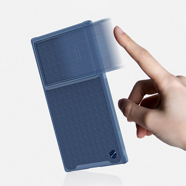 Nillkin Textured S Case for Samsung Galaxy S22 Ultra armored cover with camera cover blue