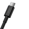 BASEUS SUPERIOR USB - USB TYP C FAST CHARGING DATA CABLE 66 W (11 V / 6 A) HUAWEI SUPERCHARGE SCP 2 M BLACK (CATYS-A01)