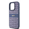 DKNY DKHCP15LPRTHSLB iPhone 15 Pro6.1" niebieski/blue hardcase Leather Mono Stripe & Metal Logo