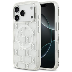 Etui Karl Lagerfeld IML KL Monogram MagSafe do iPhone 17 Pro biały