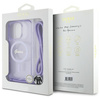 Guess GUHMP16LHCTSGNSU iPhone 16 Pro     6.3" fioletowy/purple hardcase Crossbody Cord Script MagSafe