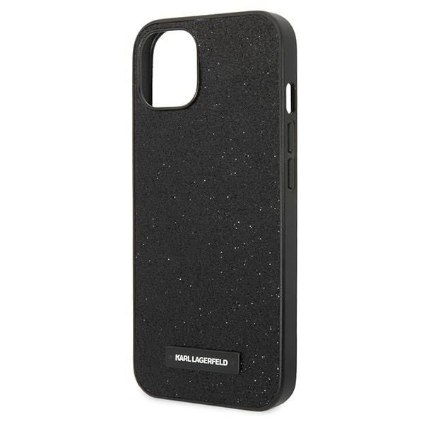 Karl Lagerfeld KLHCP14MG2ELK iPhone 14 Plus 6.7 "hardcase black / black Glitter Plaque Logo
