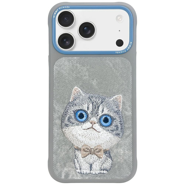Etui Nimmy Big Eyed Pet 2.0 Cat do iPhone 17 szary