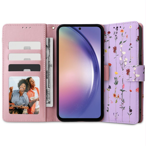 TECH-PROTECT WALLET GALAXY A14 4G / 5G GARDEN VIOLET