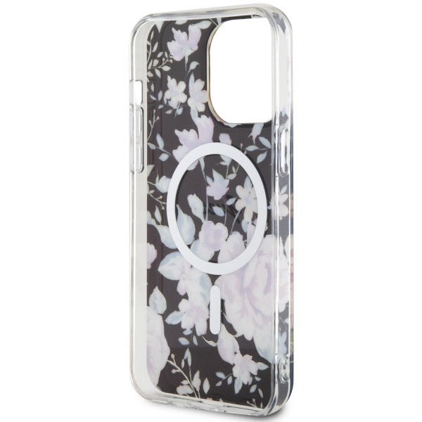 Guess GUHMP14XHCFWSK iPhone 14 Pro Max6.7" czarny/black hardcase Flower MagSafe