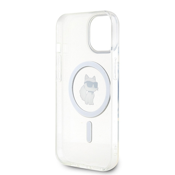 Etui Karl Lagerfeld IML Choupette MagSafe na iPhone 15 - różowe
