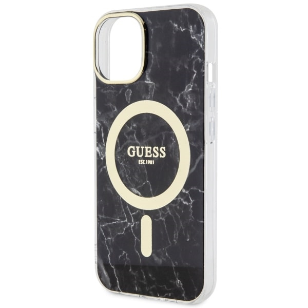 Guess GUHMP14SPCUMAK iPhone 14 / 15 / 136.1" czarny/black hardcase Marble MagSafe