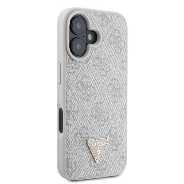 Guess GUHCP16SP4TDSCPP iPhone 166.1" różowy/pink hardcase Leather Metal Logo Strass Crossbody