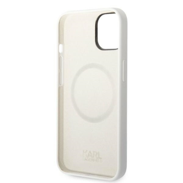 Karl Lagerfeld KLHMP14MSNCHBCH iPhone 14 Plus 6.7" hardcase white/white Silicone Choupette MagSafe