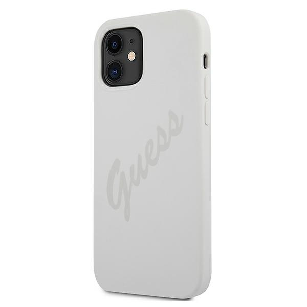 Guess GUHCP12SLSVSCR iPhone 12 mini5,4" kremowy/cream hardcase Script Vintage