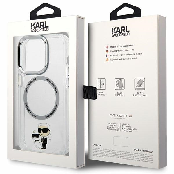Karl Lagerfeld KLHMP13LHNKCIT iPhone 13 Pro 6.1" hardcase transparent Iconic Karl&Choupette Magsafe