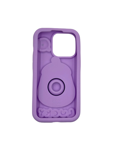 ETUI CASE 3D BAKŁAŻAN Z UCHWYTEM IPHONE 15 PRO