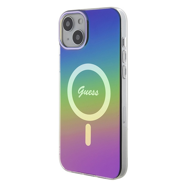 Guess GUHMP15SHITSK iPhone 15 / 14 / 13 6.1" wielokolorowy/rainbow hardcase IML Iridescent MagSafe